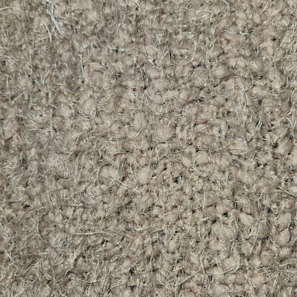 POL Textured Tan Super Soft Sweater Size M Fuzzy Long Sleeve Pullover Lagenlook - Picture 5 of 8